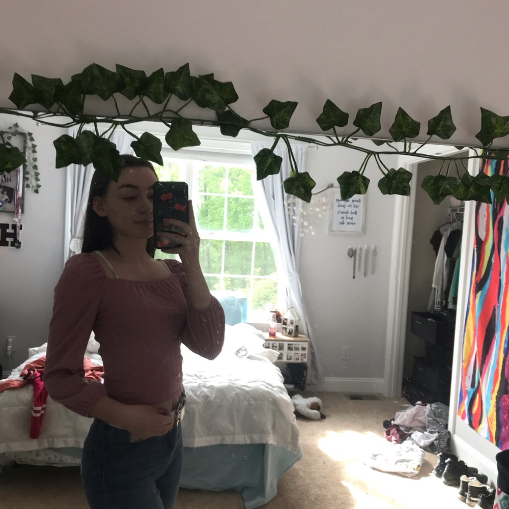 Long sleeved cropped shirt